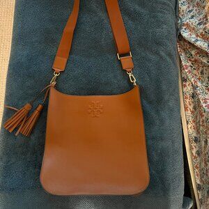 Tory Burch brown Thea Web Shoulder Bag